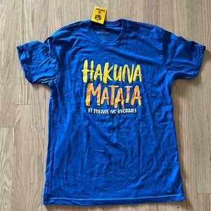 Blue “Hakuna Marata” shirt from the Lion king broadway show